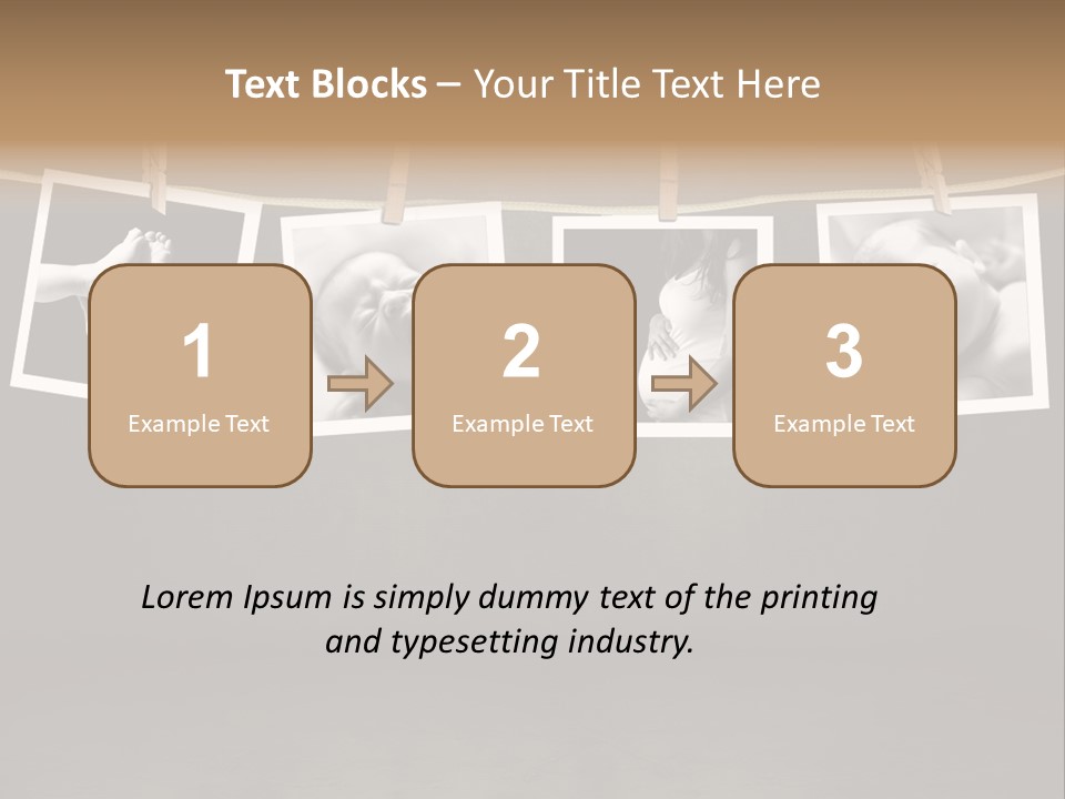 Pictures Of A Newborn And Mother In A Darkroom PowerPoint Template