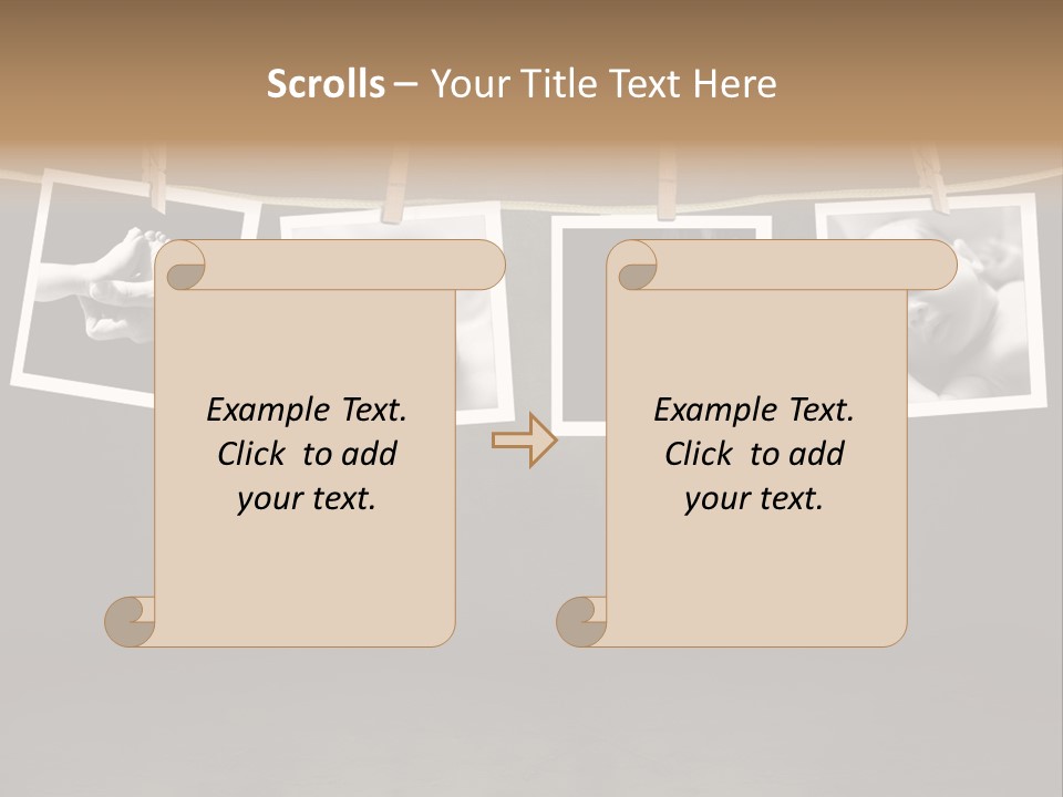 Pictures Of A Newborn And Mother In A Darkroom PowerPoint Template