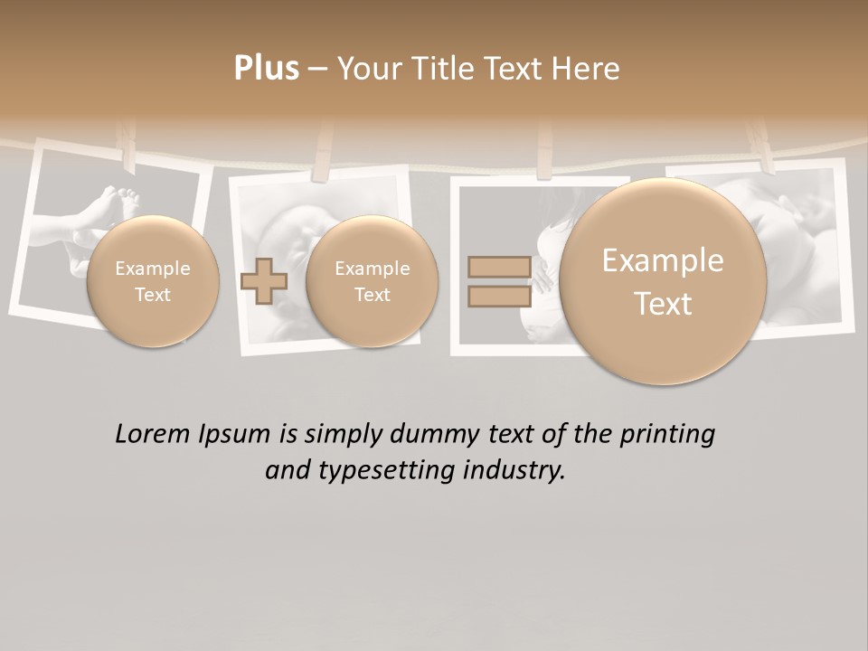 Pictures Of A Newborn And Mother In A Darkroom PowerPoint Template
