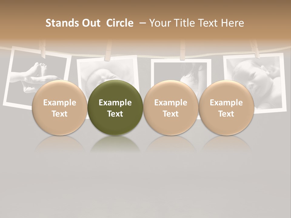 Pictures Of A Newborn And Mother In A Darkroom PowerPoint Template