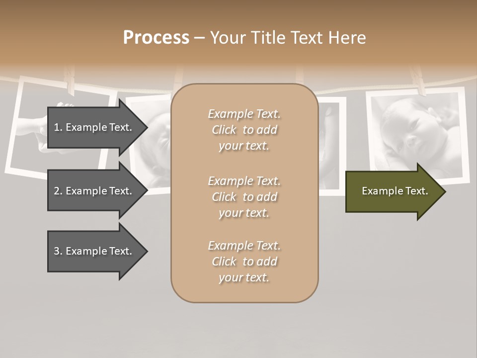 Pictures Of A Newborn And Mother In A Darkroom PowerPoint Template