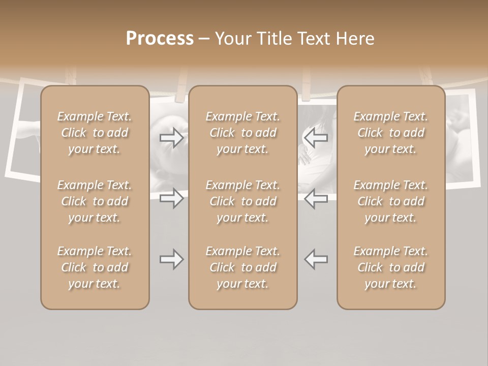 Pictures Of A Newborn And Mother In A Darkroom PowerPoint Template