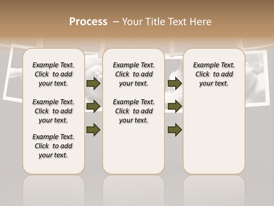 Pictures Of A Newborn And Mother In A Darkroom PowerPoint Template