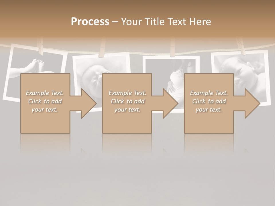 Pictures Of A Newborn And Mother In A Darkroom PowerPoint Template