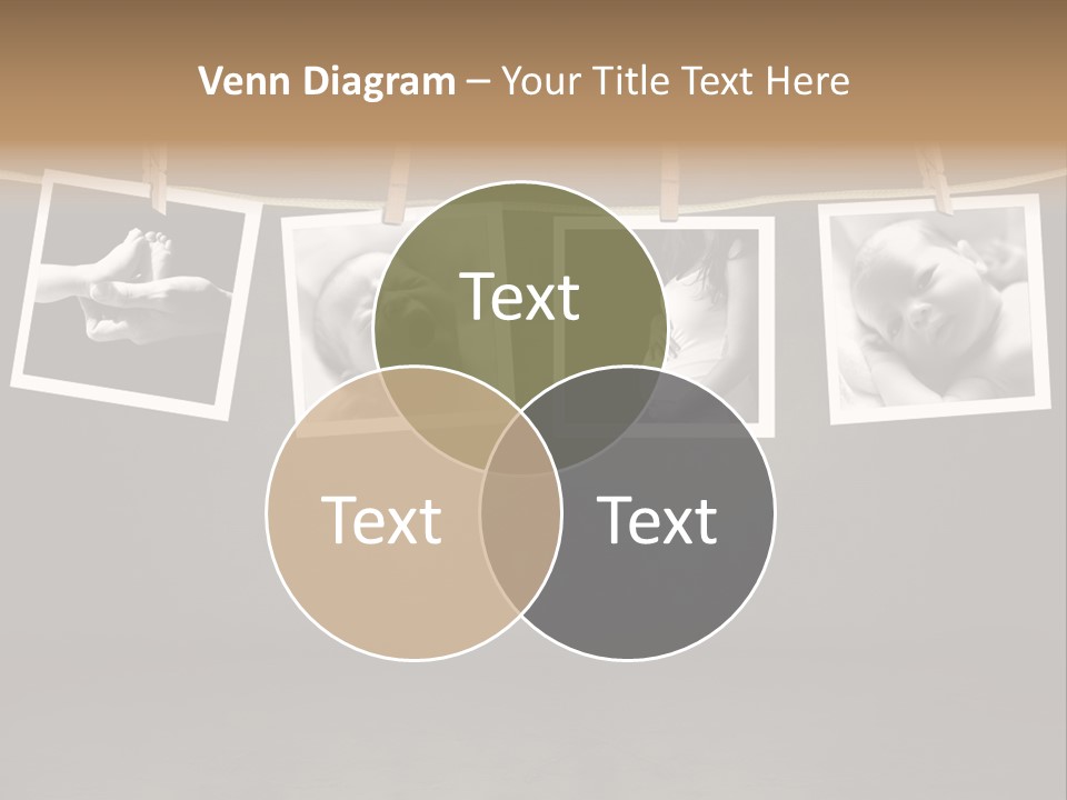 Pictures Of A Newborn And Mother In A Darkroom PowerPoint Template