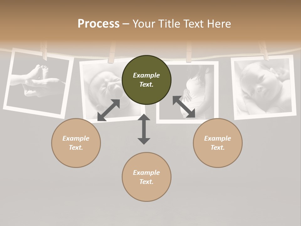 Pictures Of A Newborn And Mother In A Darkroom PowerPoint Template