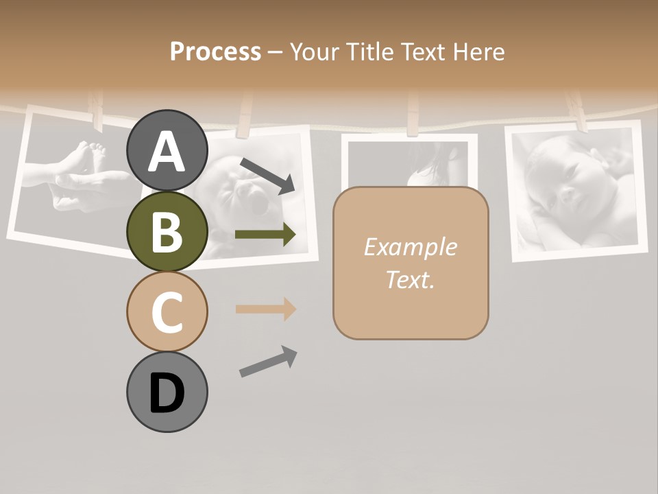 Pictures Of A Newborn And Mother In A Darkroom PowerPoint Template