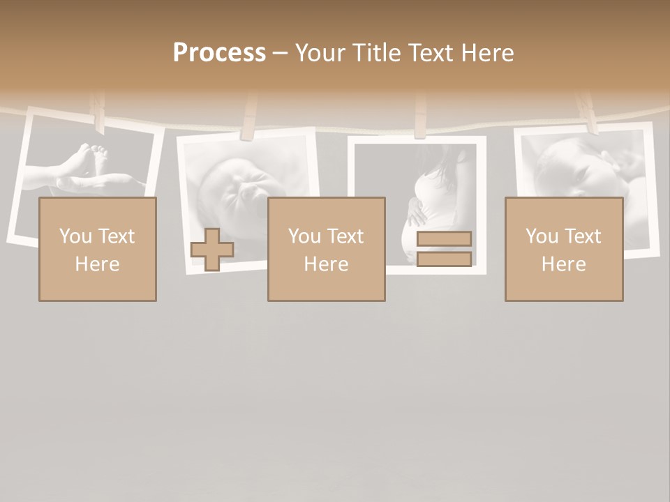 Pictures Of A Newborn And Mother In A Darkroom PowerPoint Template