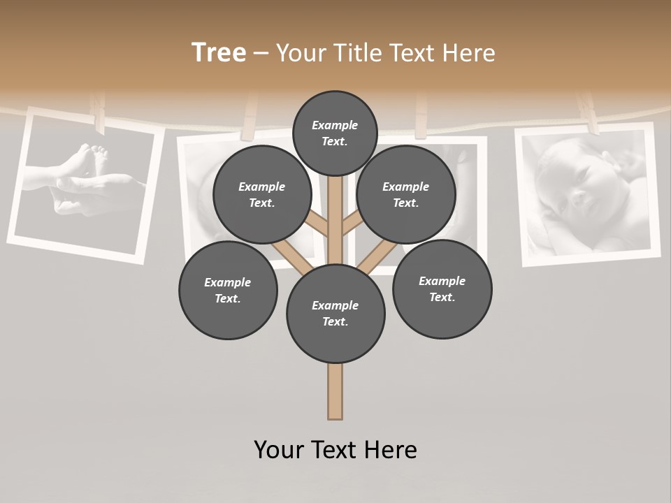 Pictures Of A Newborn And Mother In A Darkroom PowerPoint Template