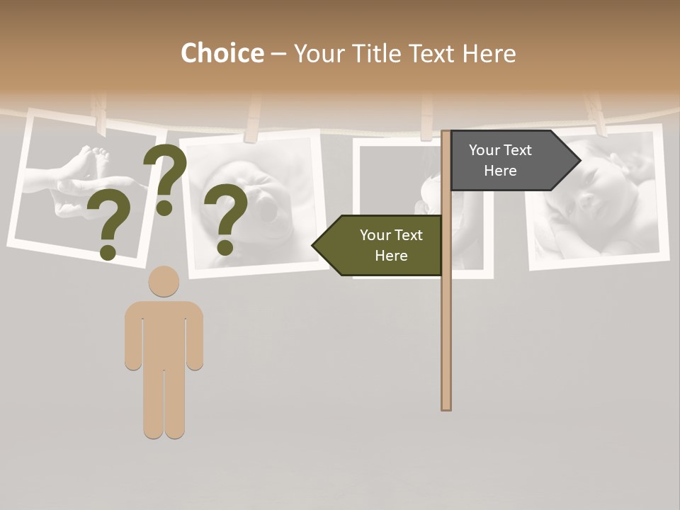 Pictures Of A Newborn And Mother In A Darkroom PowerPoint Template