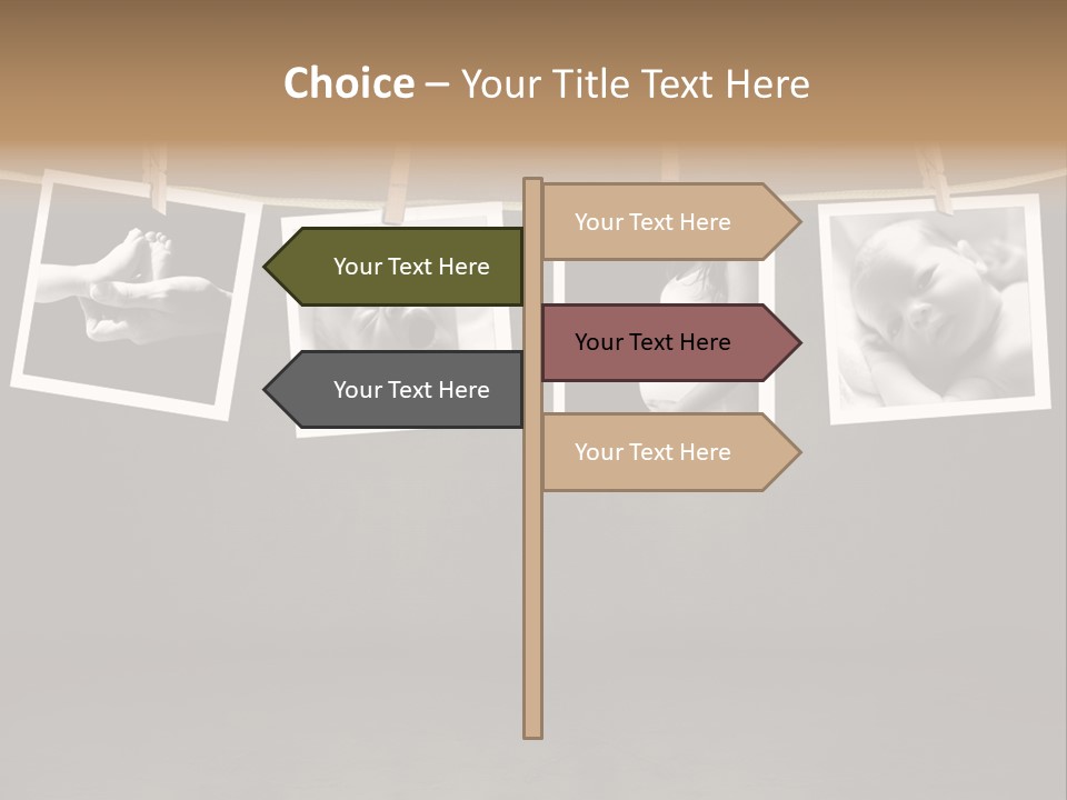 Pictures Of A Newborn And Mother In A Darkroom PowerPoint Template