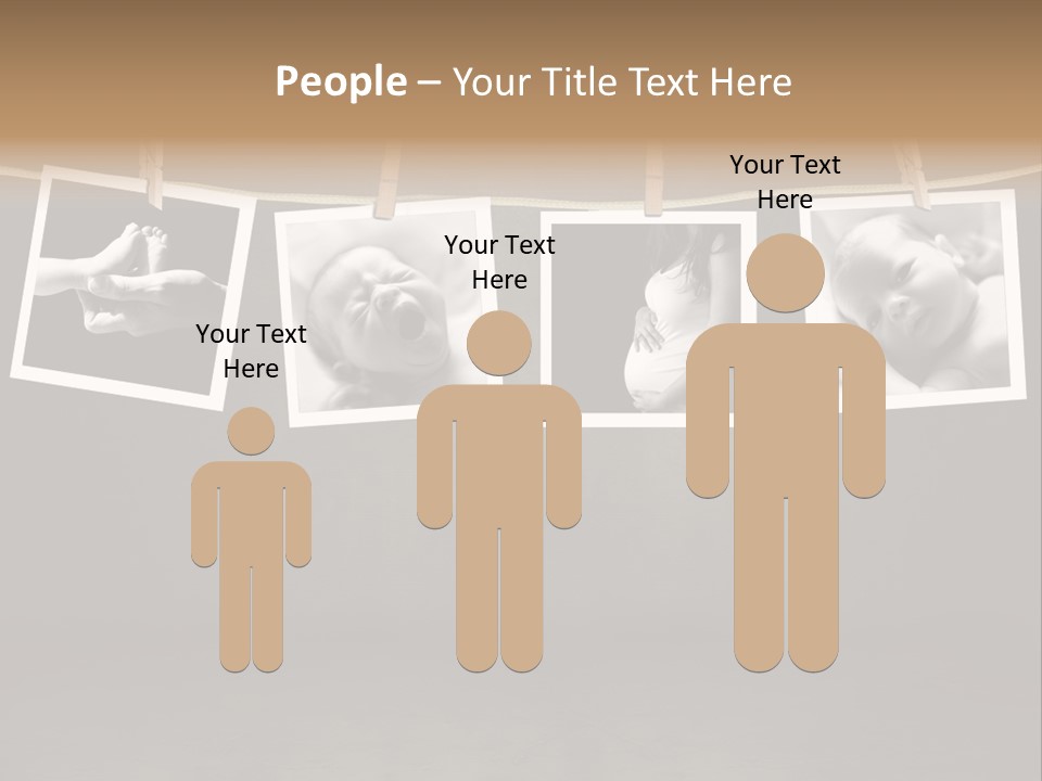 Pictures Of A Newborn And Mother In A Darkroom PowerPoint Template