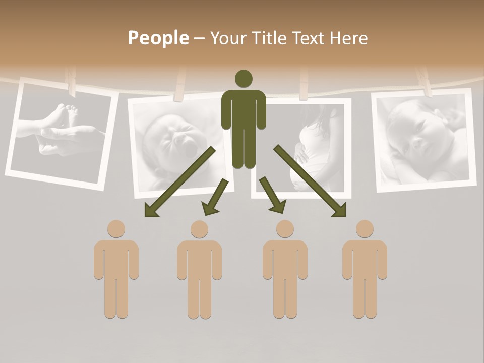 Pictures Of A Newborn And Mother In A Darkroom PowerPoint Template