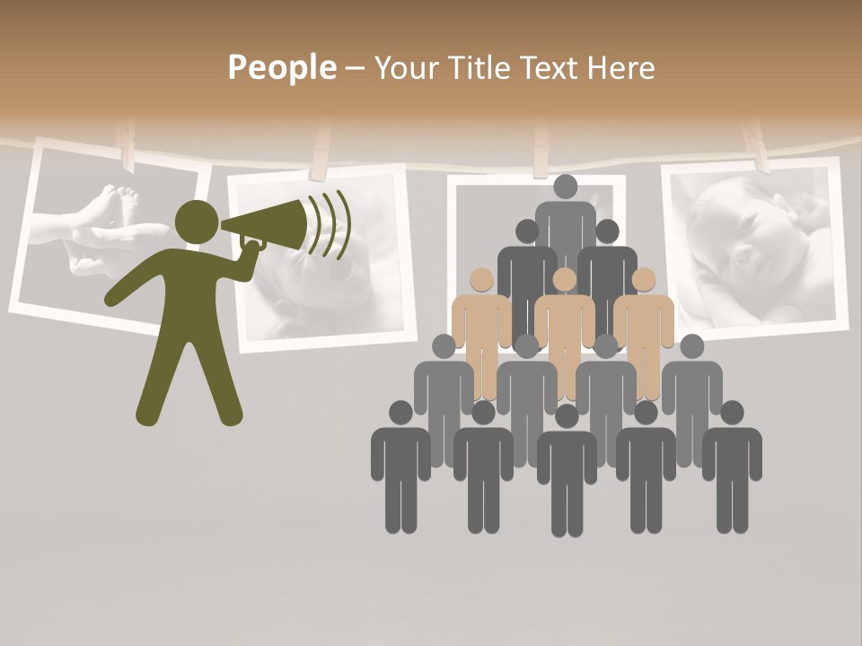 Pictures Of A Newborn And Mother In A Darkroom PowerPoint Template