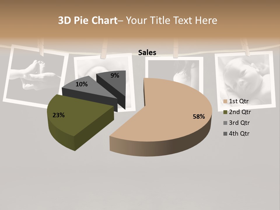 Pictures Of A Newborn And Mother In A Darkroom PowerPoint Template