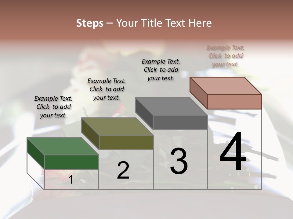 Roses On Casket PowerPoint Template