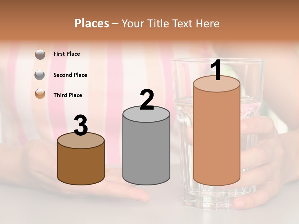 A Woman Taking Vitamin PowerPoint Template