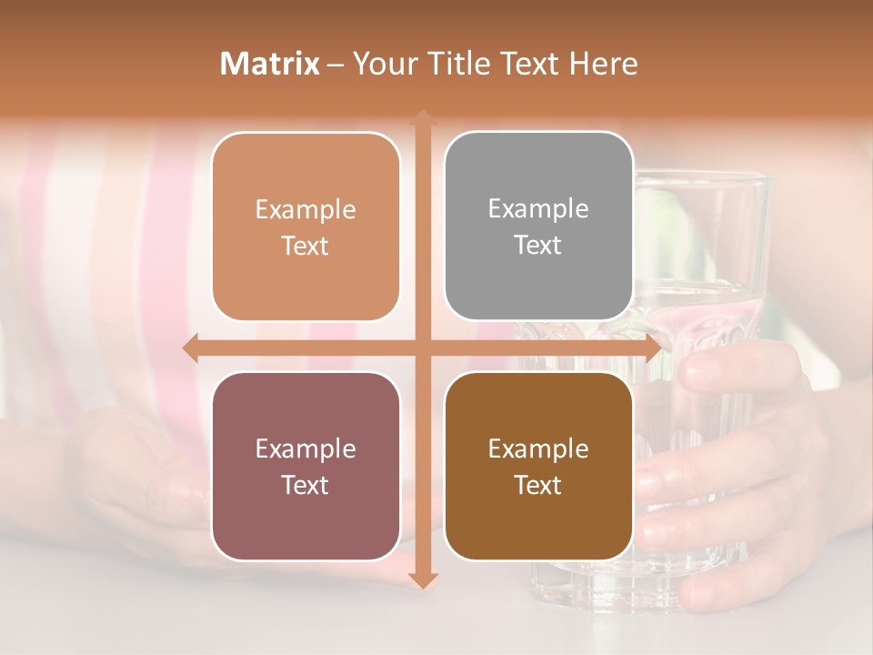 A Woman Taking Vitamin PowerPoint Template