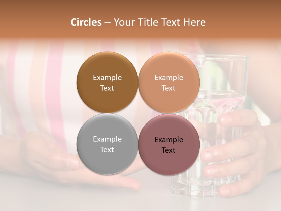 A Woman Taking Vitamin PowerPoint Template