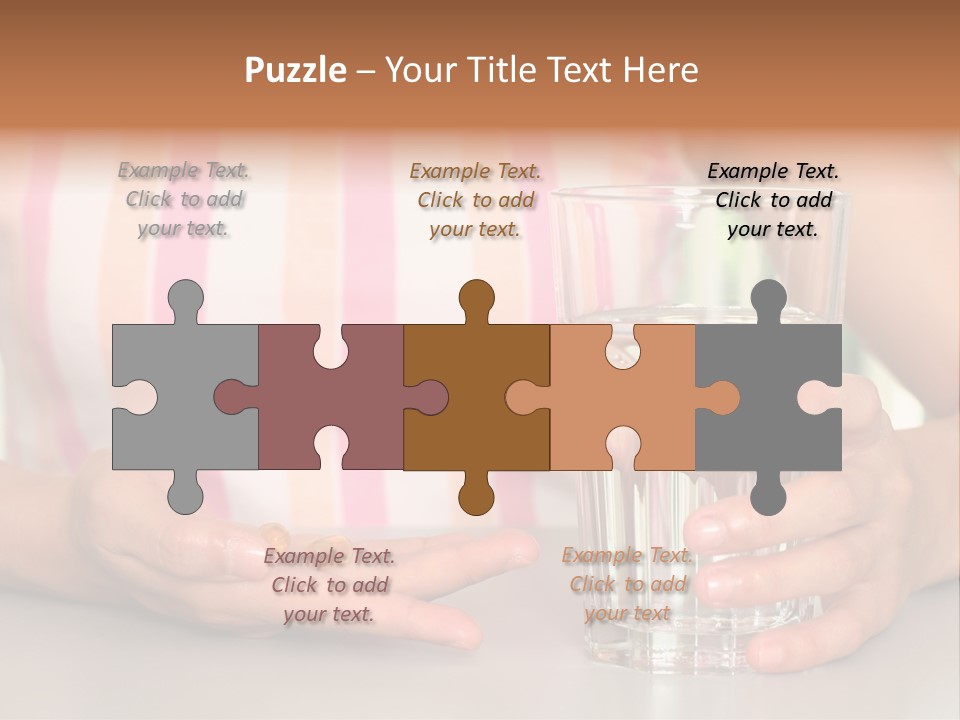 A Woman Taking Vitamin PowerPoint Template