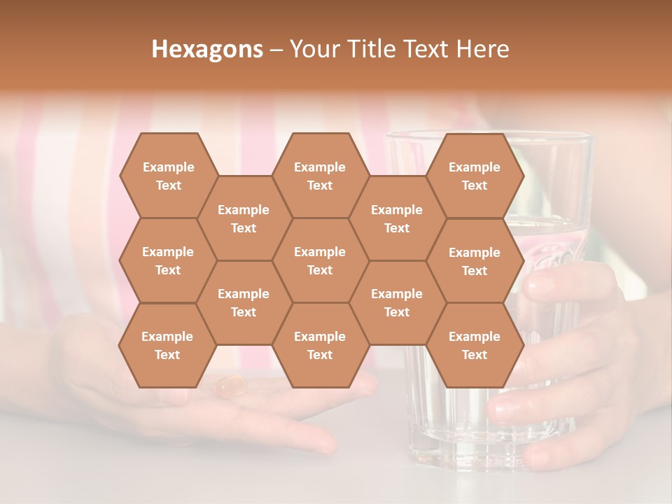 A Woman Taking Vitamin PowerPoint Template