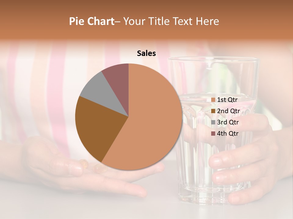 A Woman Taking Vitamin PowerPoint Template