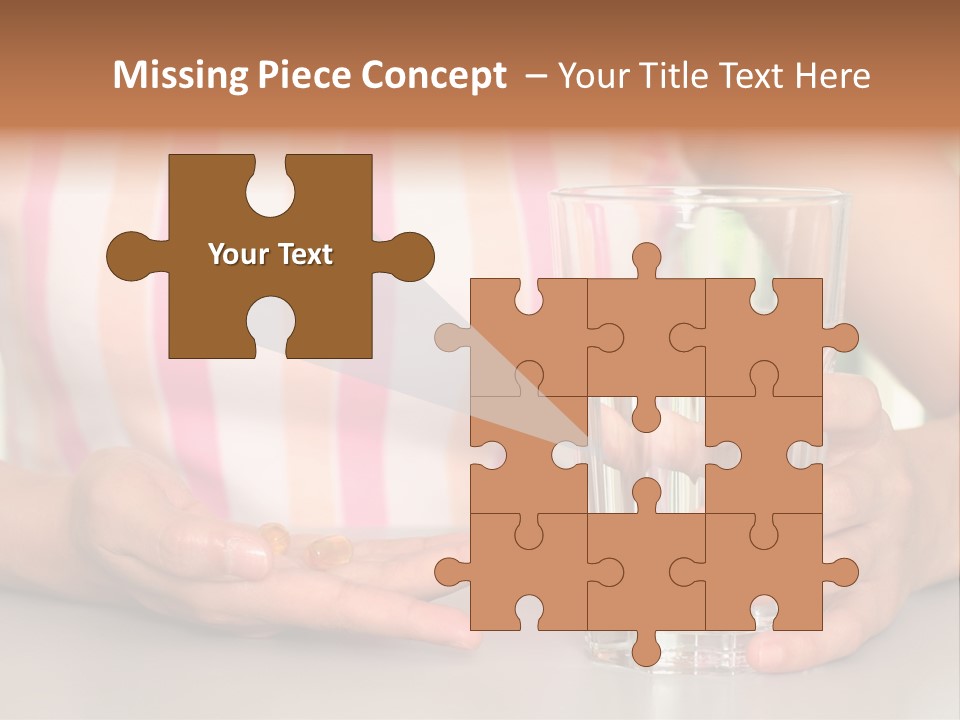 A Woman Taking Vitamin PowerPoint Template