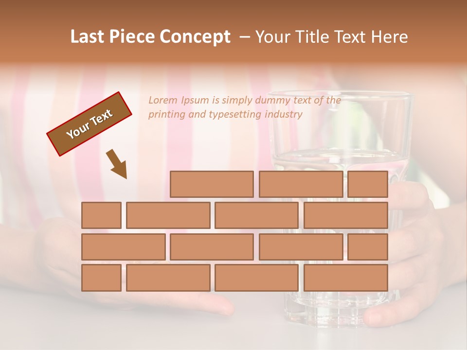 A Woman Taking Vitamin PowerPoint Template