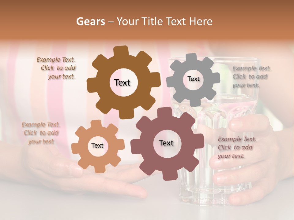 A Woman Taking Vitamin PowerPoint Template