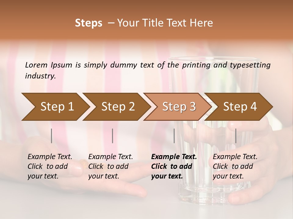 A Woman Taking Vitamin PowerPoint Template