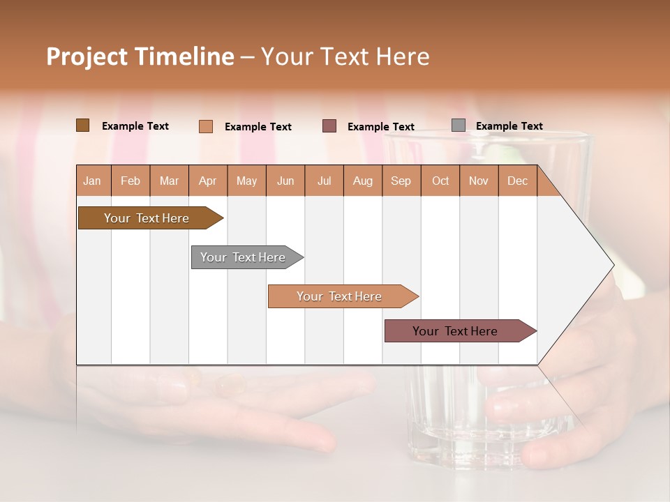 A Woman Taking Vitamin PowerPoint Template