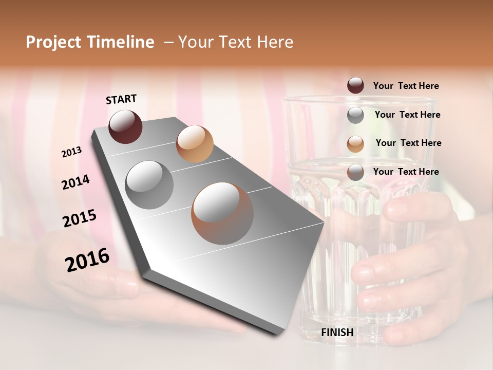 A Woman Taking Vitamin PowerPoint Template