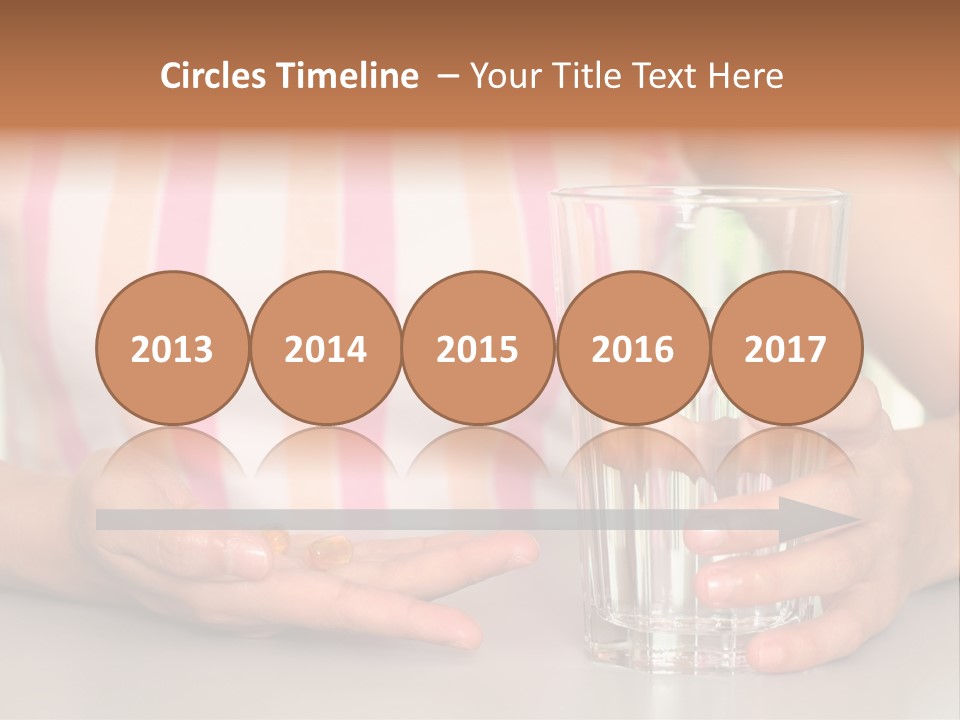 A Woman Taking Vitamin PowerPoint Template