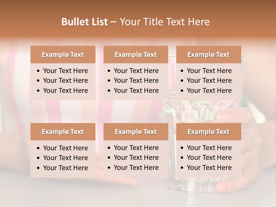 A Woman Taking Vitamin PowerPoint Template
