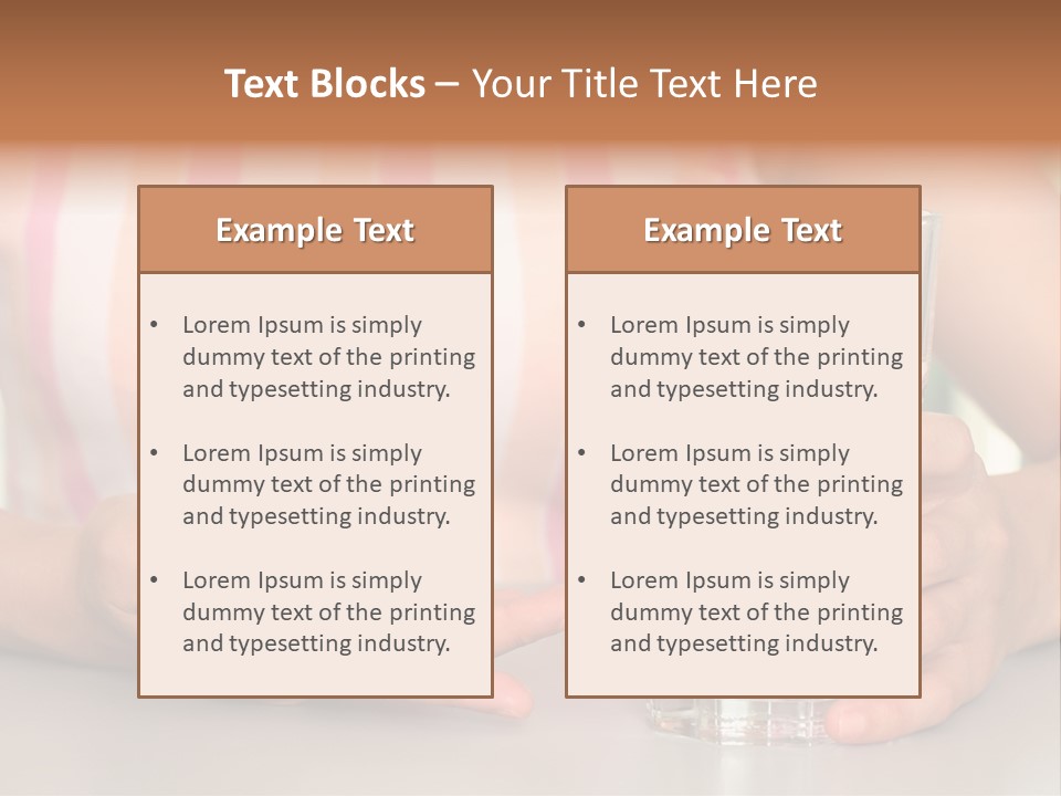 A Woman Taking Vitamin PowerPoint Template