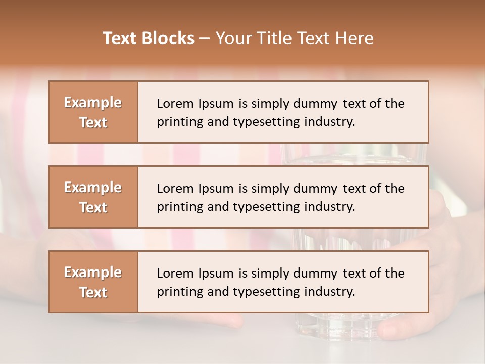 A Woman Taking Vitamin PowerPoint Template