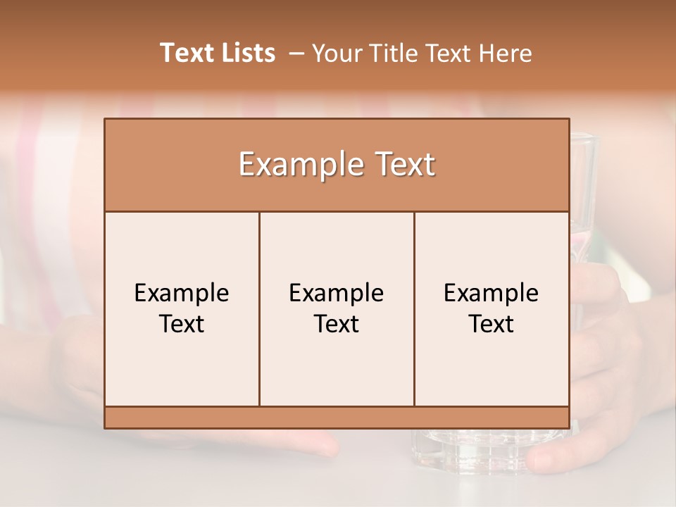 A Woman Taking Vitamin PowerPoint Template