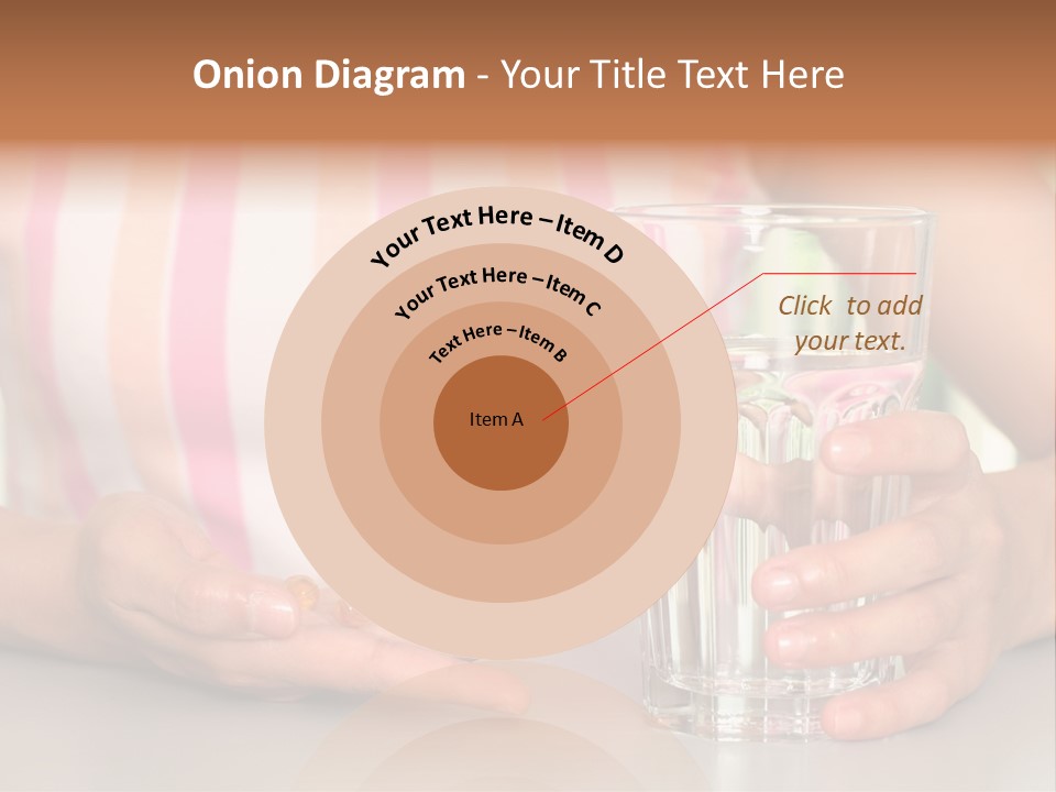 A Woman Taking Vitamin PowerPoint Template