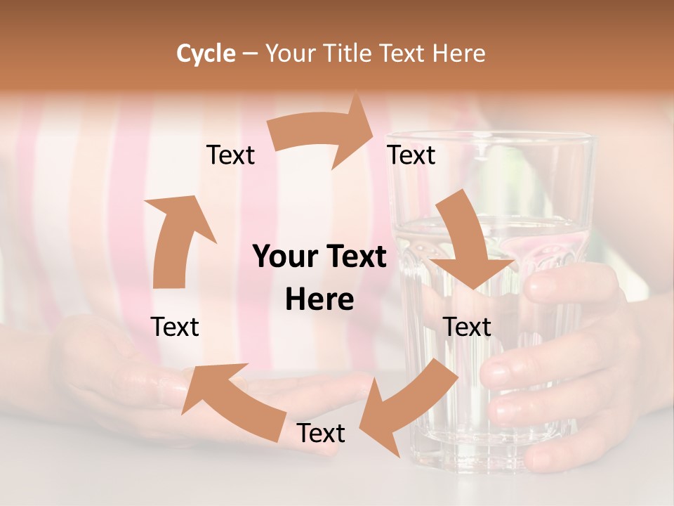 A Woman Taking Vitamin PowerPoint Template