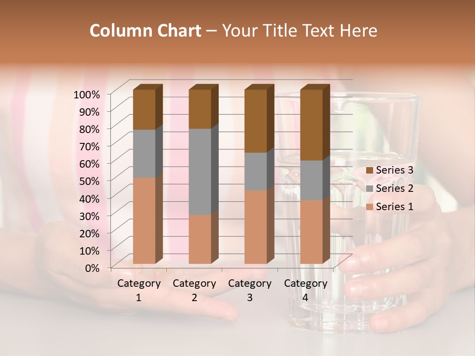 A Woman Taking Vitamin PowerPoint Template