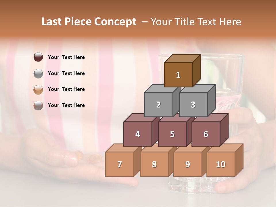 A Woman Taking Vitamin PowerPoint Template