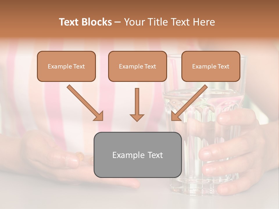 A Woman Taking Vitamin PowerPoint Template