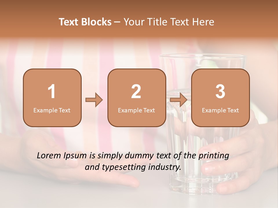A Woman Taking Vitamin PowerPoint Template