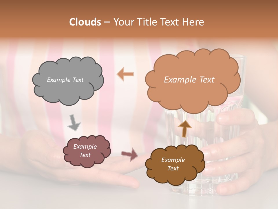A Woman Taking Vitamin PowerPoint Template