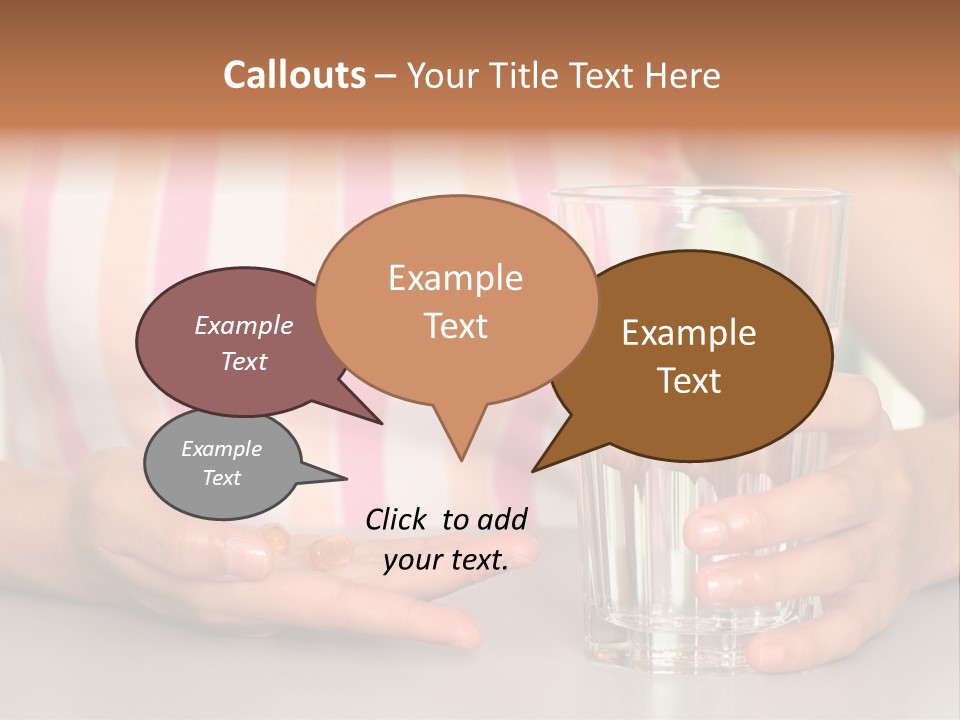 A Woman Taking Vitamin PowerPoint Template