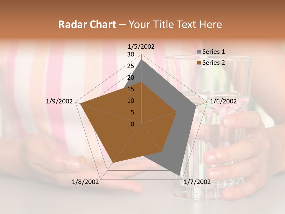 A Woman Taking Vitamin PowerPoint Template