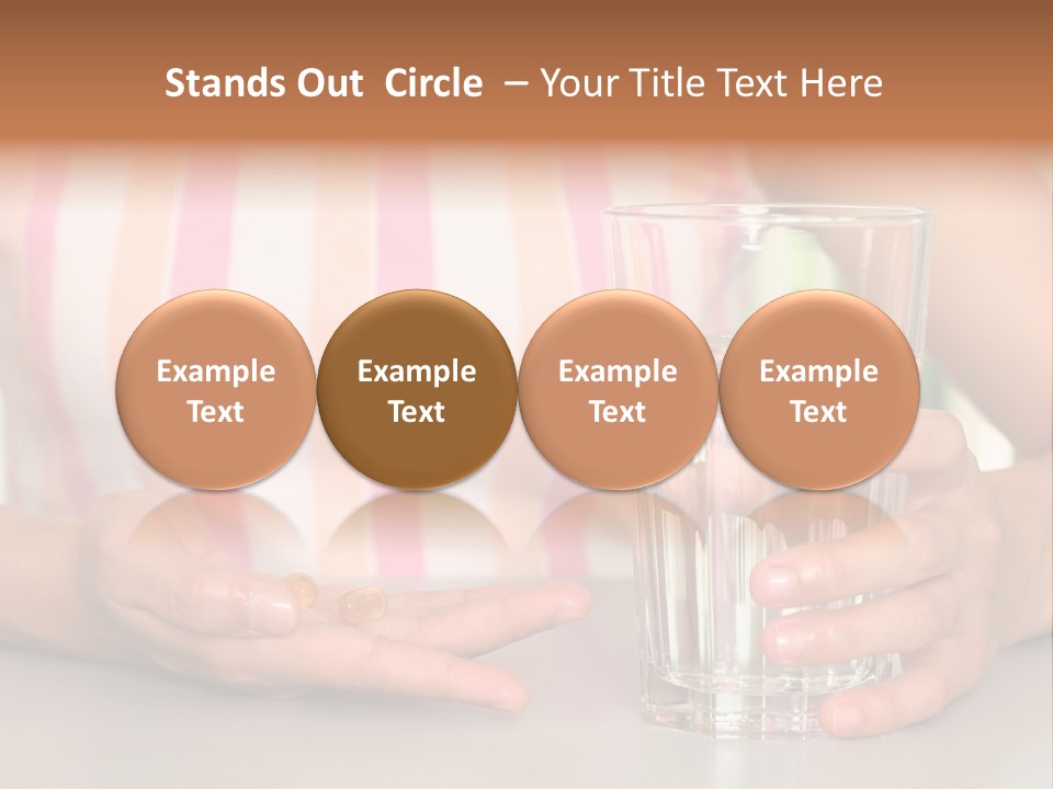 A Woman Taking Vitamin PowerPoint Template