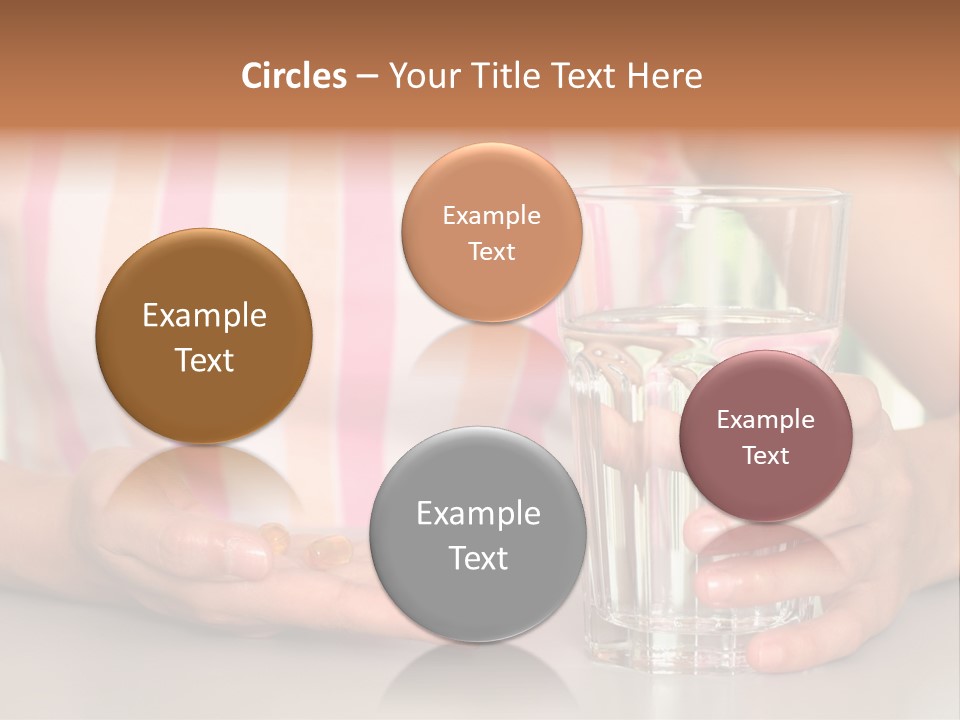A Woman Taking Vitamin PowerPoint Template