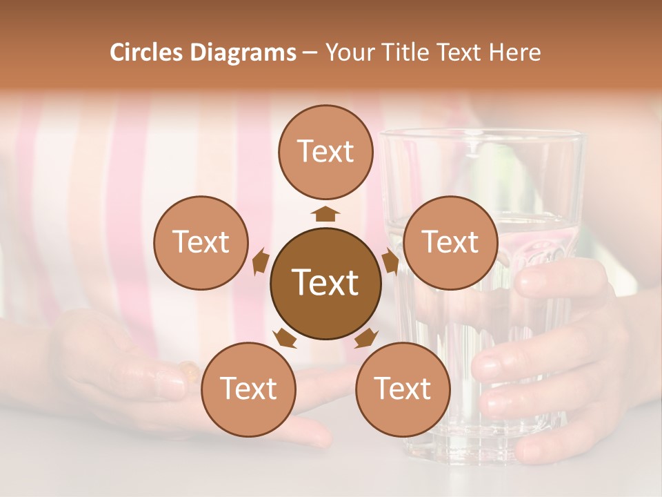 A Woman Taking Vitamin PowerPoint Template