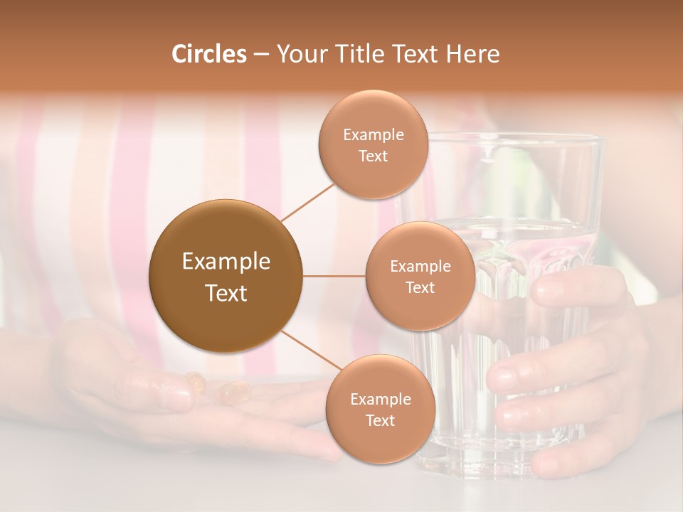 A Woman Taking Vitamin PowerPoint Template